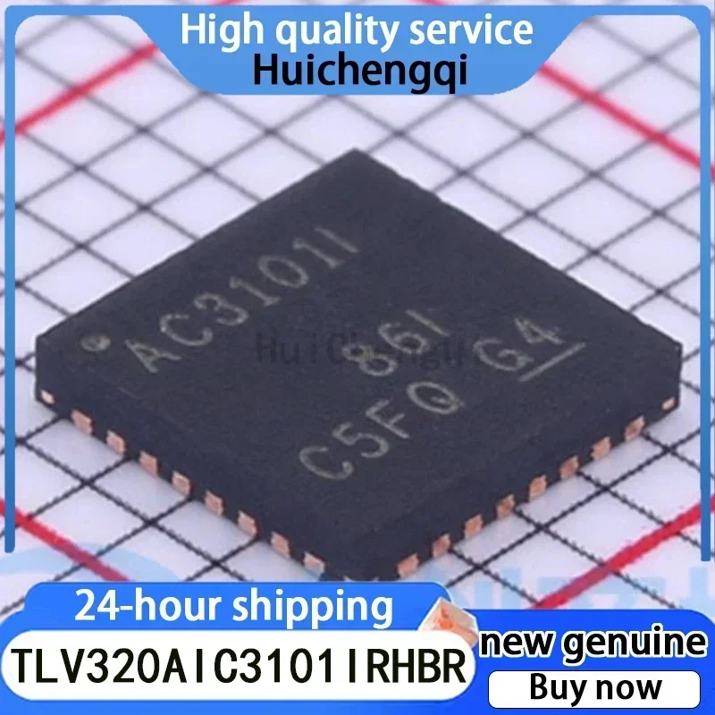 5PCS Original Genuine TLV320AIC3101IRHBR QFN-32 Stereo Audio Frequency Codec IC Chip
