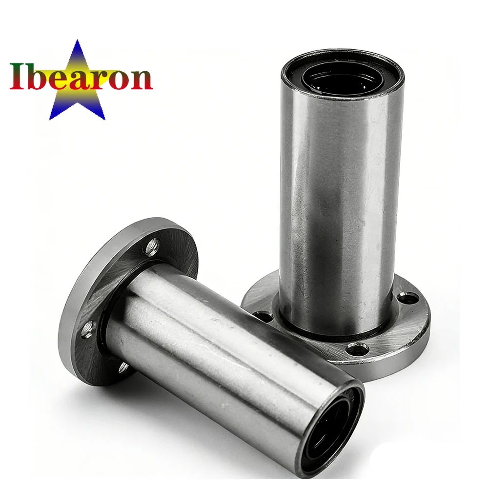 1PCS LMF40LUU Double-Wide Type Round Flanged Linear Motion Ball Bearing Seals On Both Side  Resin Retainer