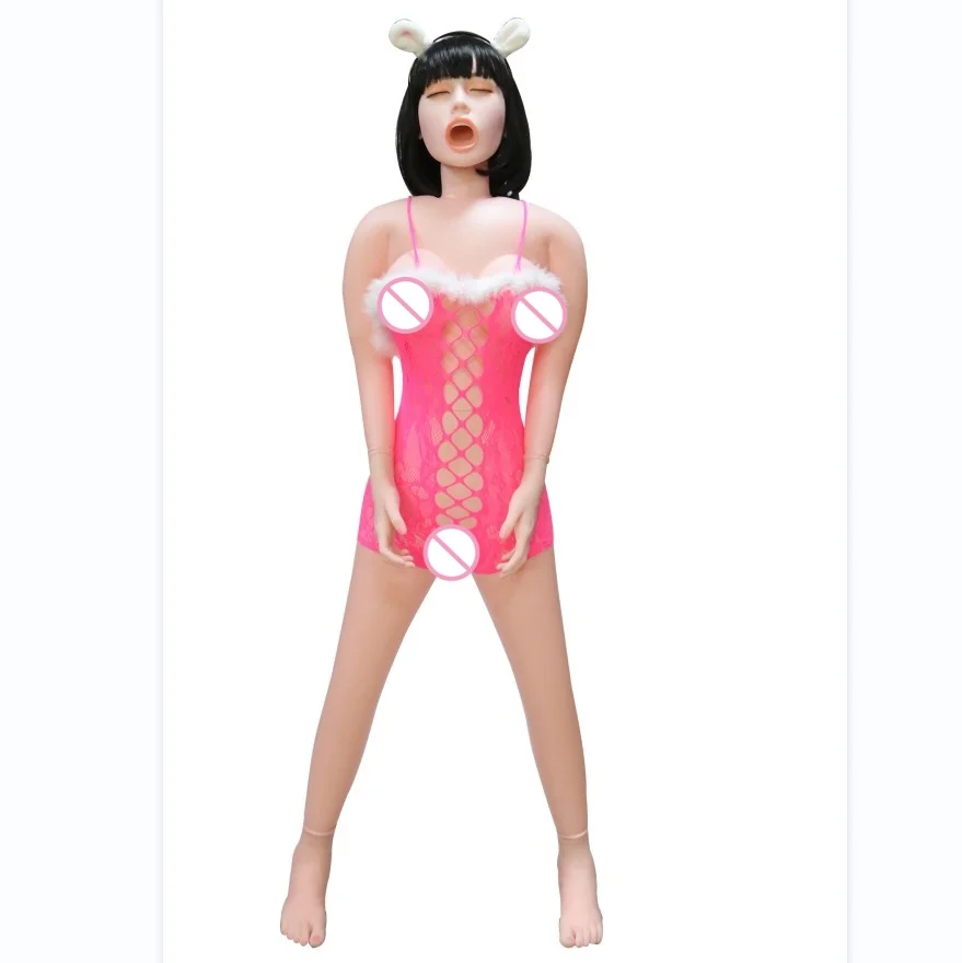 Sex Dolls Masturbators for men Standing / Sitting Oral/Cunnilingus/Anal sex toys Silicone Breasts black hair view 4