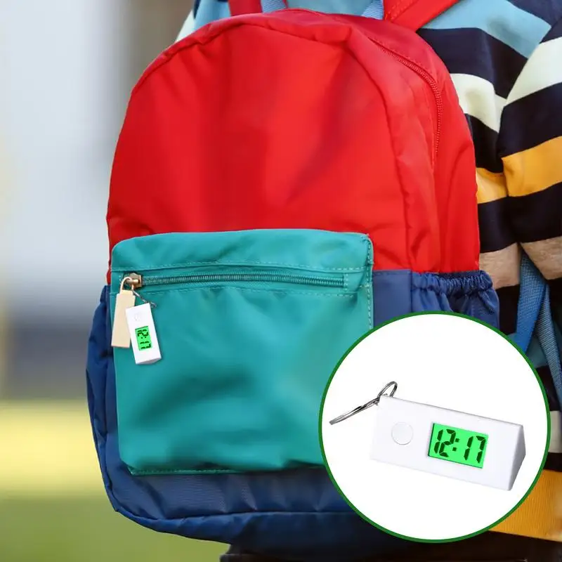 พวงกุญแจนาฬิกาพวงกุญแจนาฬิกาดิจิตอลแบบพกพาอเนกประสงค์น้ําหนักเบาอุปกรณ์กีฬาสําหรับกิจกรรมกลางแจ้งทุกวัน