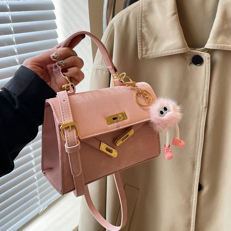 

Роскошная парижская модная винтажная сумка для женщин с функцией через плечо, сплошной цвет и модный дизайн