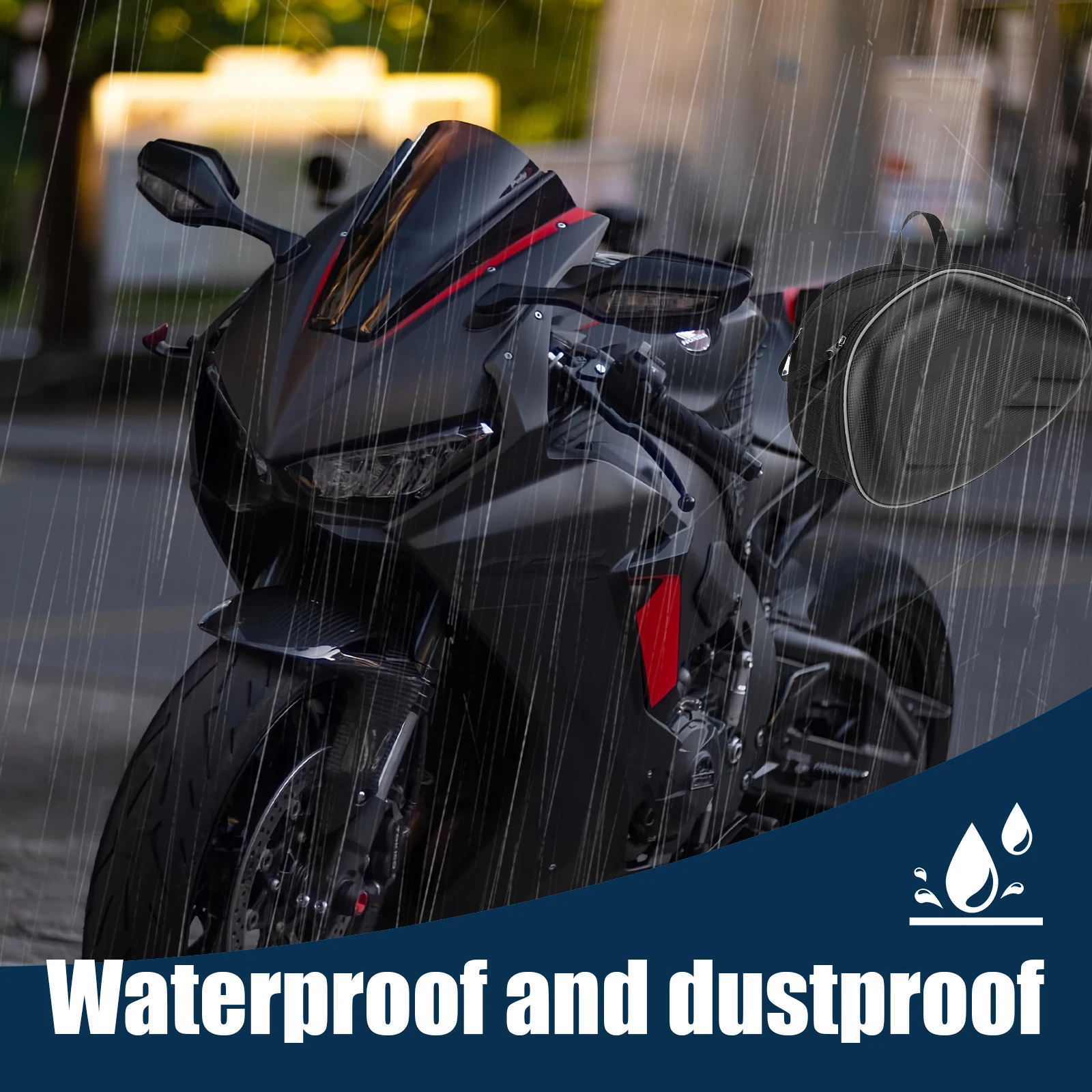 

Мотоциклетные задние боковые сумки 58 л, универсальные мотосумки большой вместимости, багажная сумка для мотоциклов и велосипедов для путешествий на природе