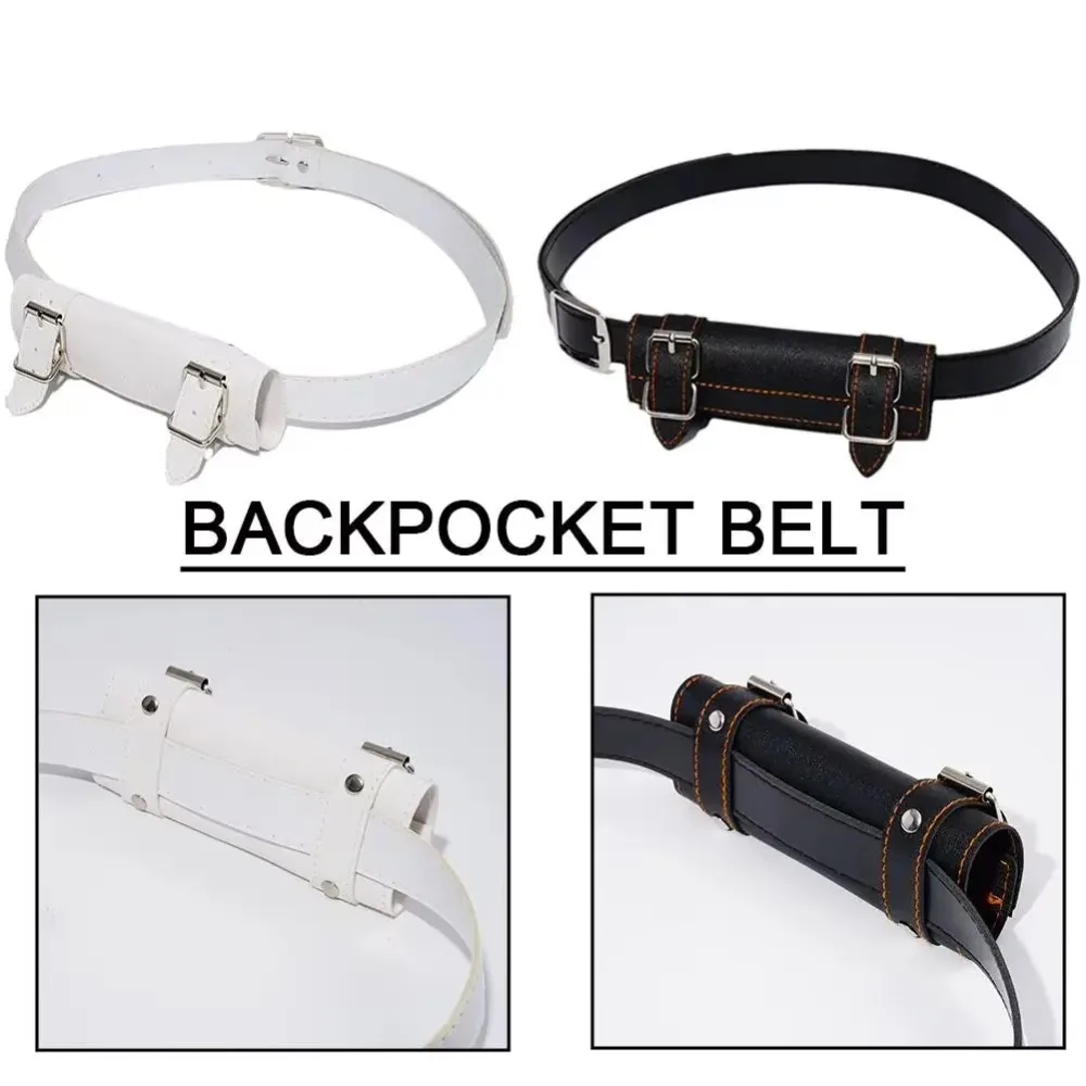 Cinturón Katana de cuero PU, soporte para espada estilo Demon Slayer, funda de cintura de 110CM para estoque/funda, accesorio de artes marciales para Cosplay