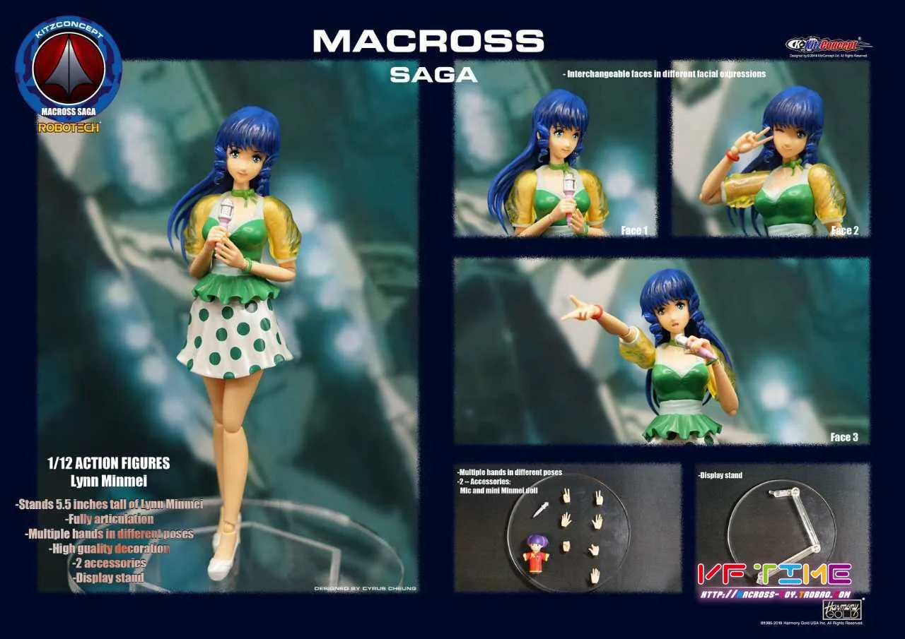 Original KitzConcept 1/12 Soldier Macross Lisa Hayes Misa Hayase Lynn Minmay Rick Hunter Full Set For 6in Action Figure Model