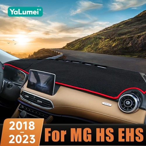 Para MG HS EHS PHEV 2018 2019 2021 2022 2023 cubierta del salpicadero del coche evitar almohadilla de luz Panel de instrumentos alfombrilla funda alfombras Accesorios