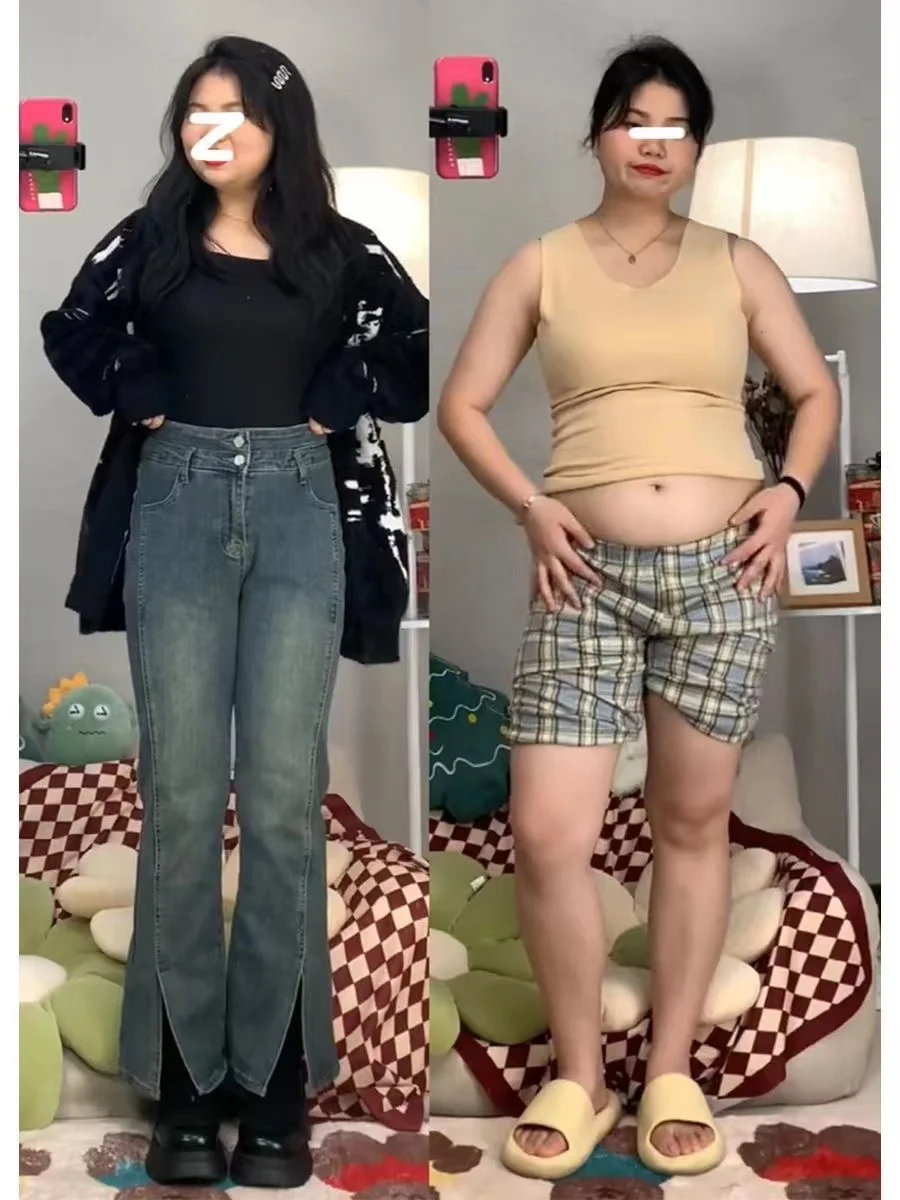 

High Waist Flared Jeans Women's Spring New plus Size Slimming Elastic Pear Shaped Body Cotton Stretch Denim Zipper Fly Light ...