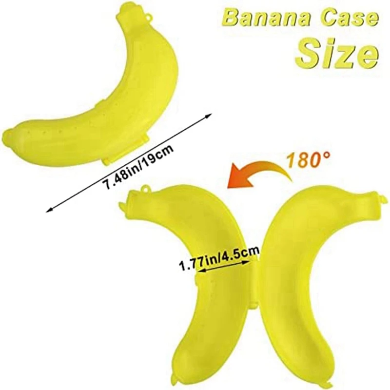 Caja de almacenamiento protectora de plátano, soporte portátil para fiambreras, contenedor de fruta sin BPA