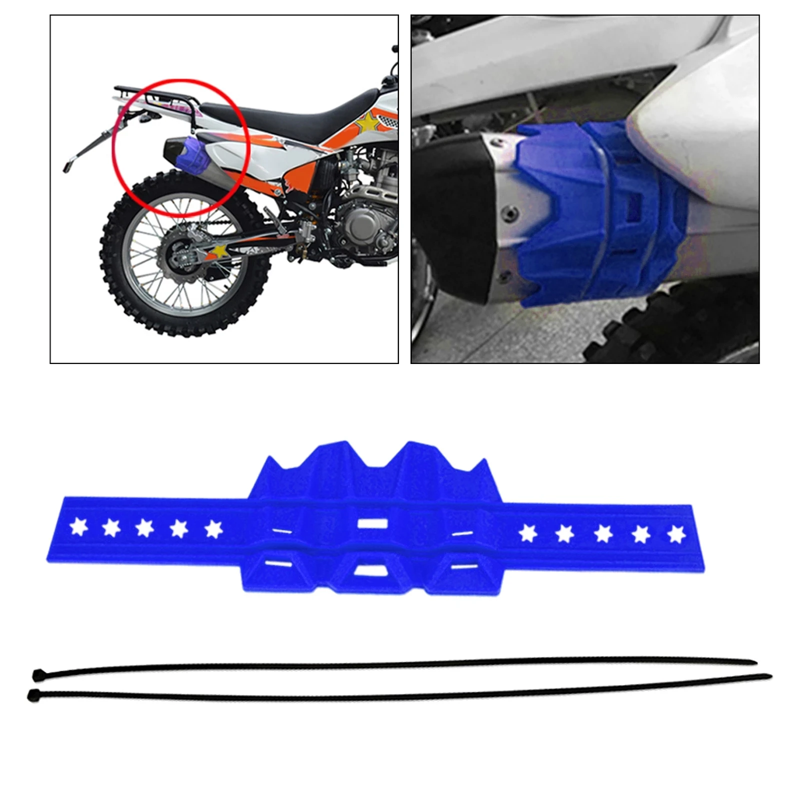 Universal Exhaust Cover Escape Muffler Silencer Protector Guard Dirt Heat-resistant for Bike Parts Enduro Motocross