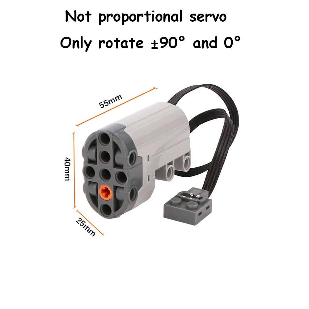 Servomotor con Control remoto para bloques de construcción, dispositivo con ajuste de velocidad 88003, 88004, MOC 42151/42162, funciones de potencia, modificación, 5 unidades