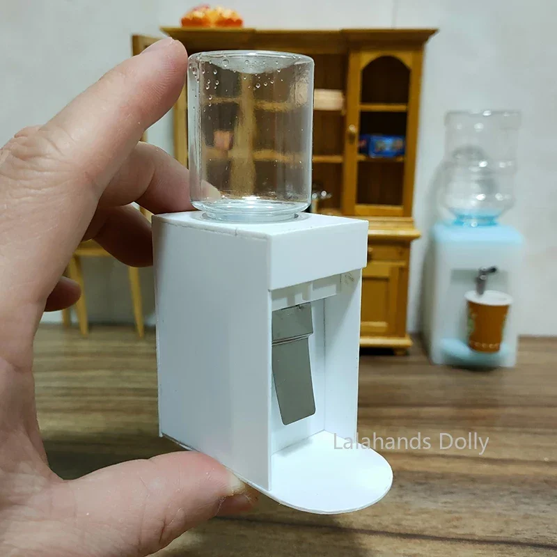 Doll House Mini Water Dispenser (Can Receive Water) for Doll House Kitchen Living Room Furniture Decoration Accessories
