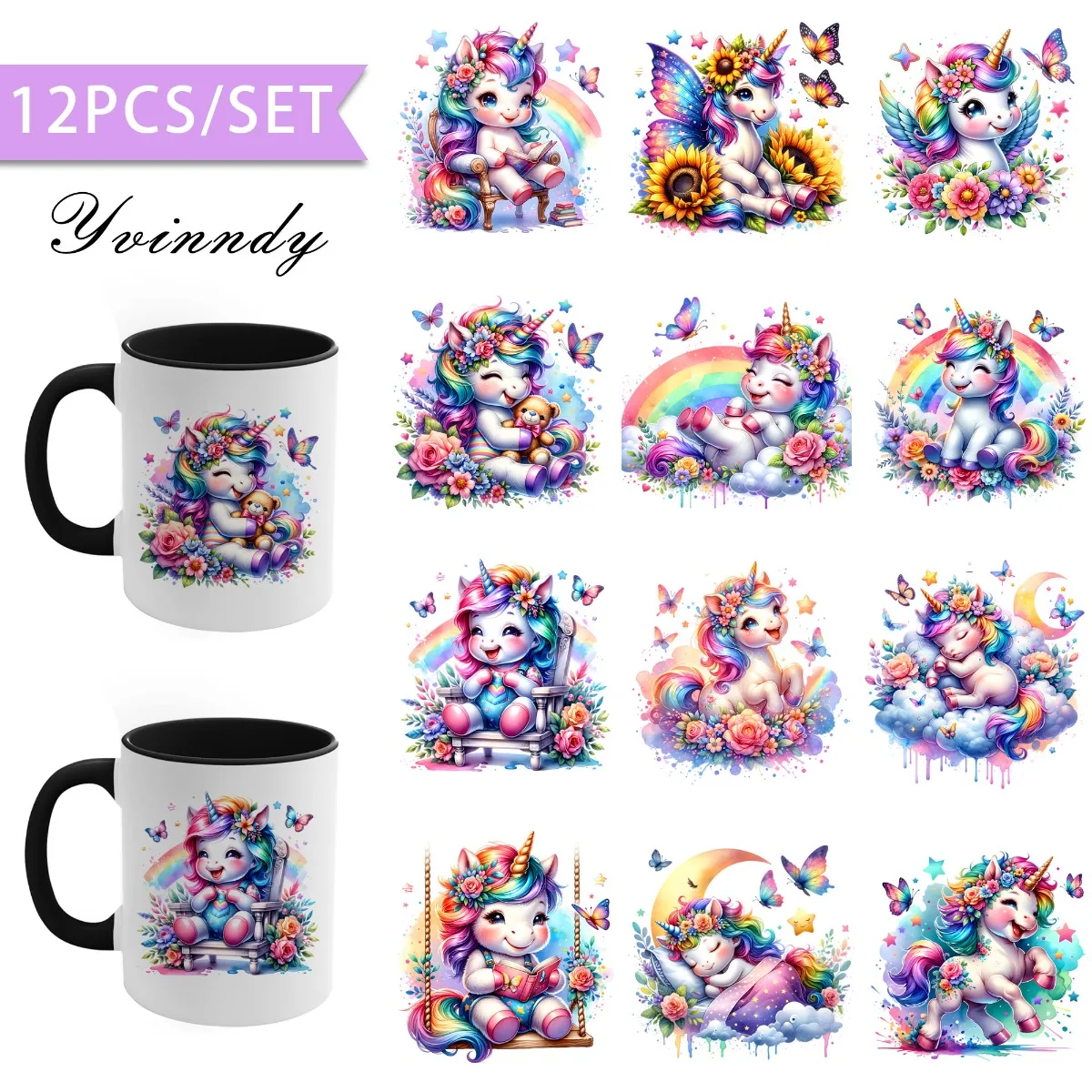 12PCS/SET Rainbow U…