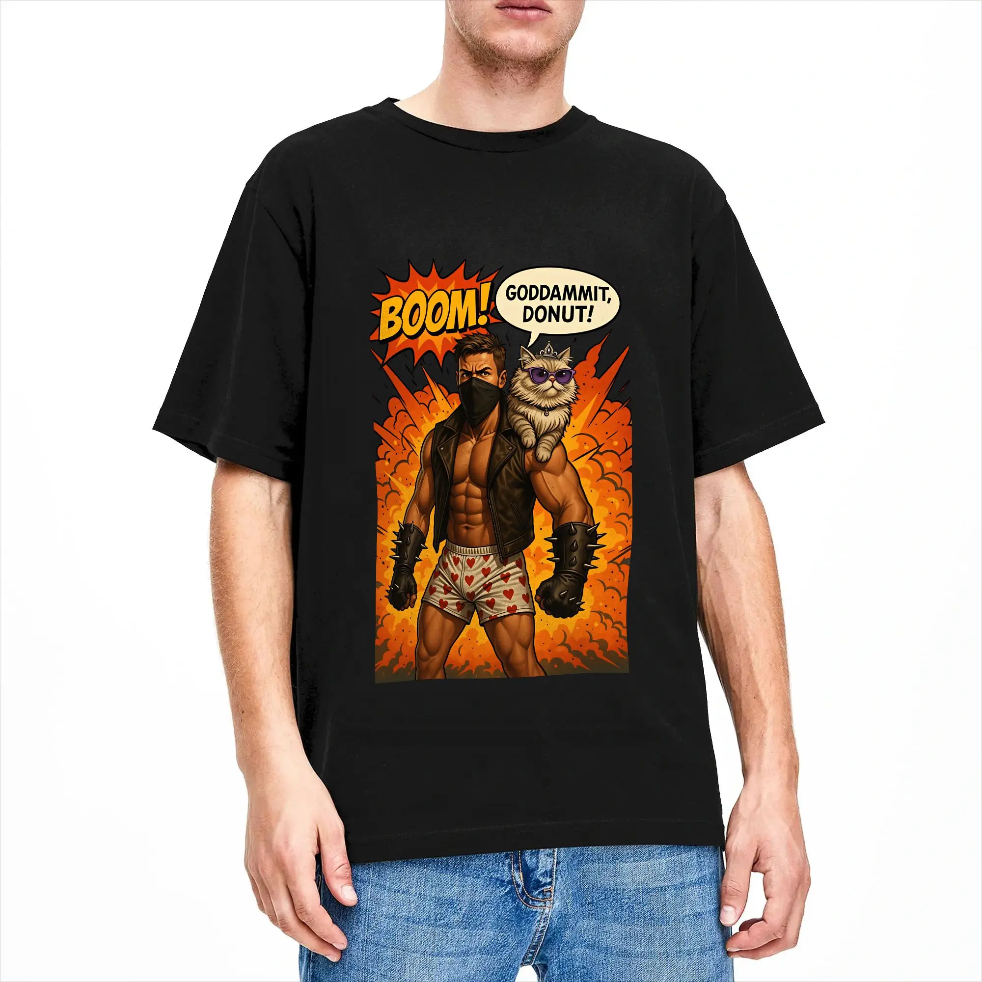Dungeon Crawler Carl T Shirt Summer  Fashion T Shirts Men Cotton O Neck Oversized Clothes Short-Sleeve Vintage Tshirt
