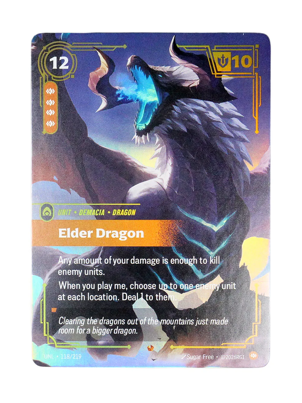 Riftbound Unleashed UNL Proxy-Karten – Baron Nashor Elder Dragon Standard- und Alternate-Art-Sammelkarte