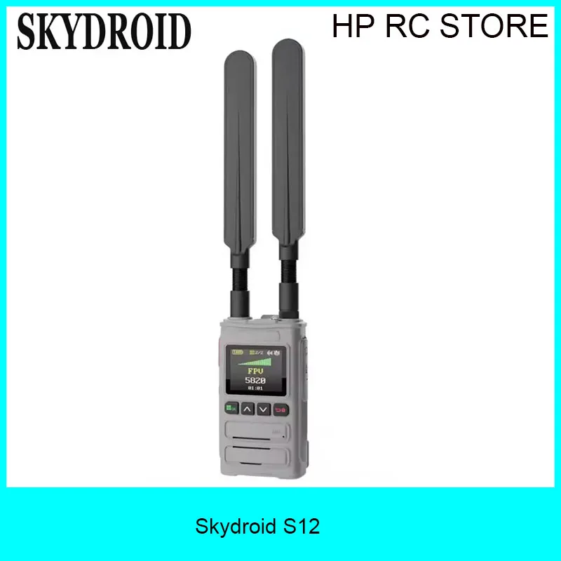 

Skydroid S12-8G Handheld Drone Detector, 8GHz 3-5km Range 6000mAh Battery, Supports Russian & English Alarms