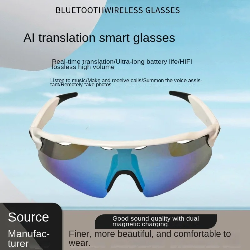 Bluetooth Smart Glasses HIFI Music Voice Assistant Hands-free Call Ultra-light Fashion Eyeglasses For Men Women Daily Use New