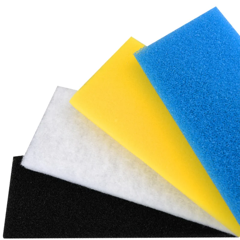 Black, Blue, Yellow 32cmx12cmx2cm Filtration Foam Aquarium Fish Tank Biochemical Filter Sponge Pad Skimmer Sponges Supply Tank