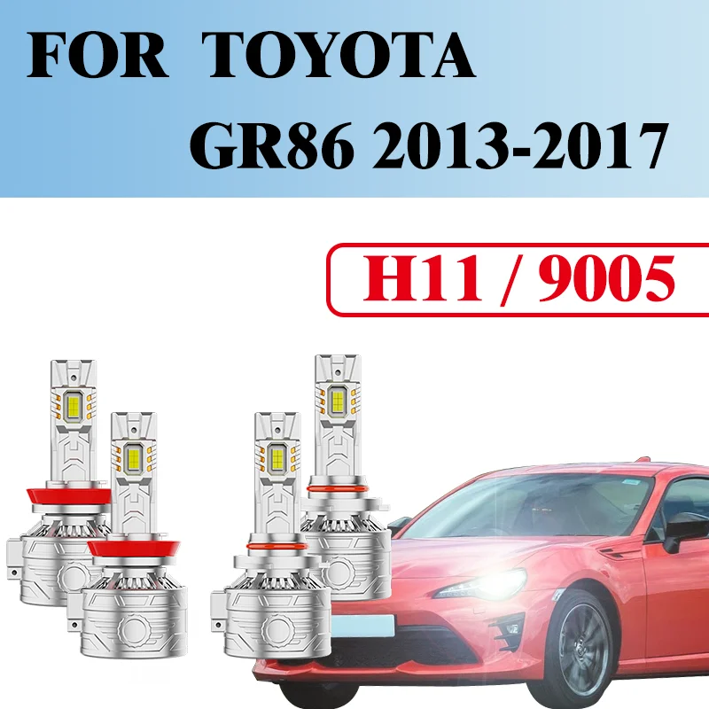

2PCS H119005 Car Headlights Aviaton Grade Aluminum Alloy Moredurale Higher Thermal ConductivityFOR TOYOTA GR86 2013-2017