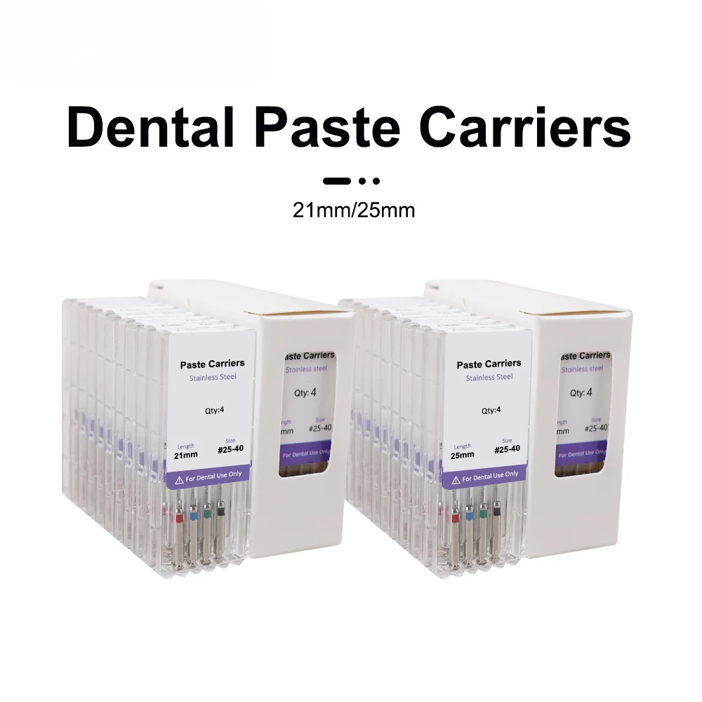 10pack/box 21/25mm Dentals Lentulo Paste Carriers Endodontic Reamers Drill Burs Endo Files Dentist Materials Instrument