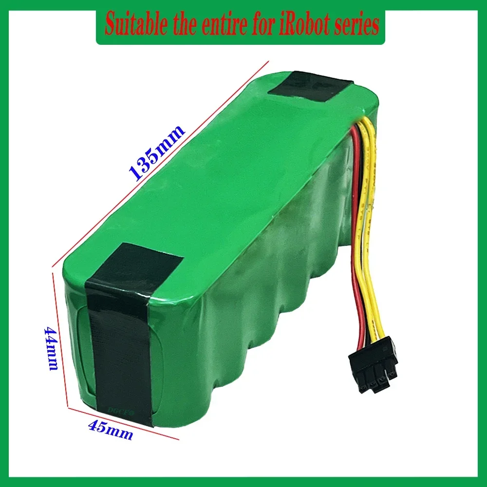 

New 14.4V 4800mAh Ni-MH Battery For Kitfort KT-516 KT-504 Midea MR04 VCR15 VCR16, For Liectroux B2005 Plus, B3000 Plus Robotic
