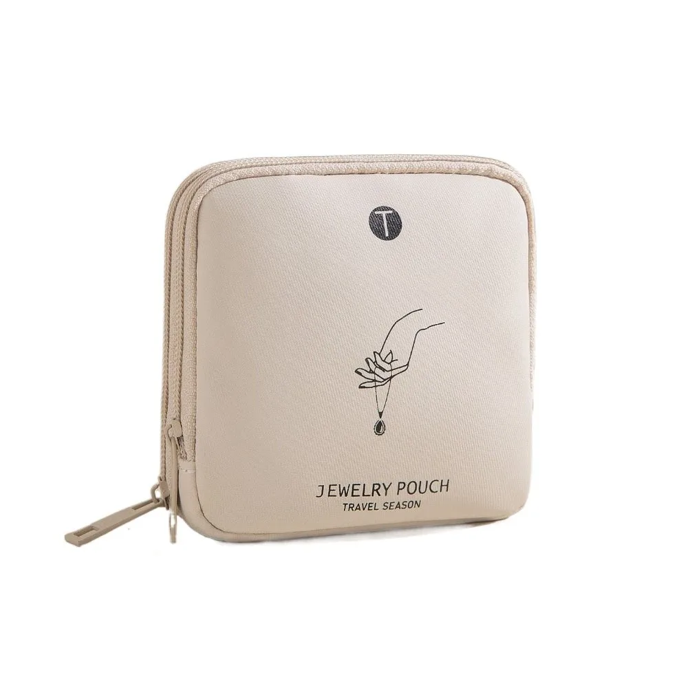 

Многослойная сумка для хранения ювелирных изделий, водонепроницаемая сумка для демонстрации украшений на молнии, мини-органайзер для браслетов и украшений для женщин/девочек