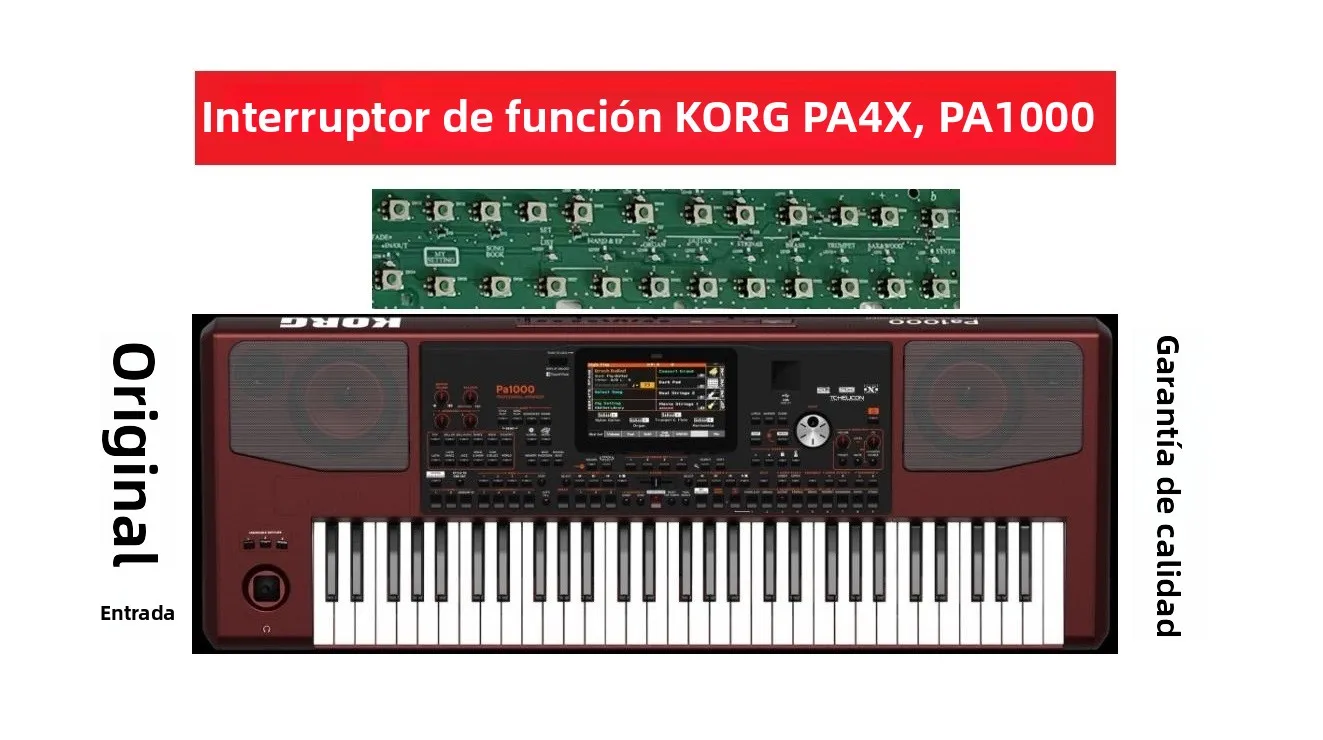 Panel de interruptores de teclas de función de piano KORG PA1000 PA900 PA4X 3X 2X 1X, accesorios para instrumentos musicales ...