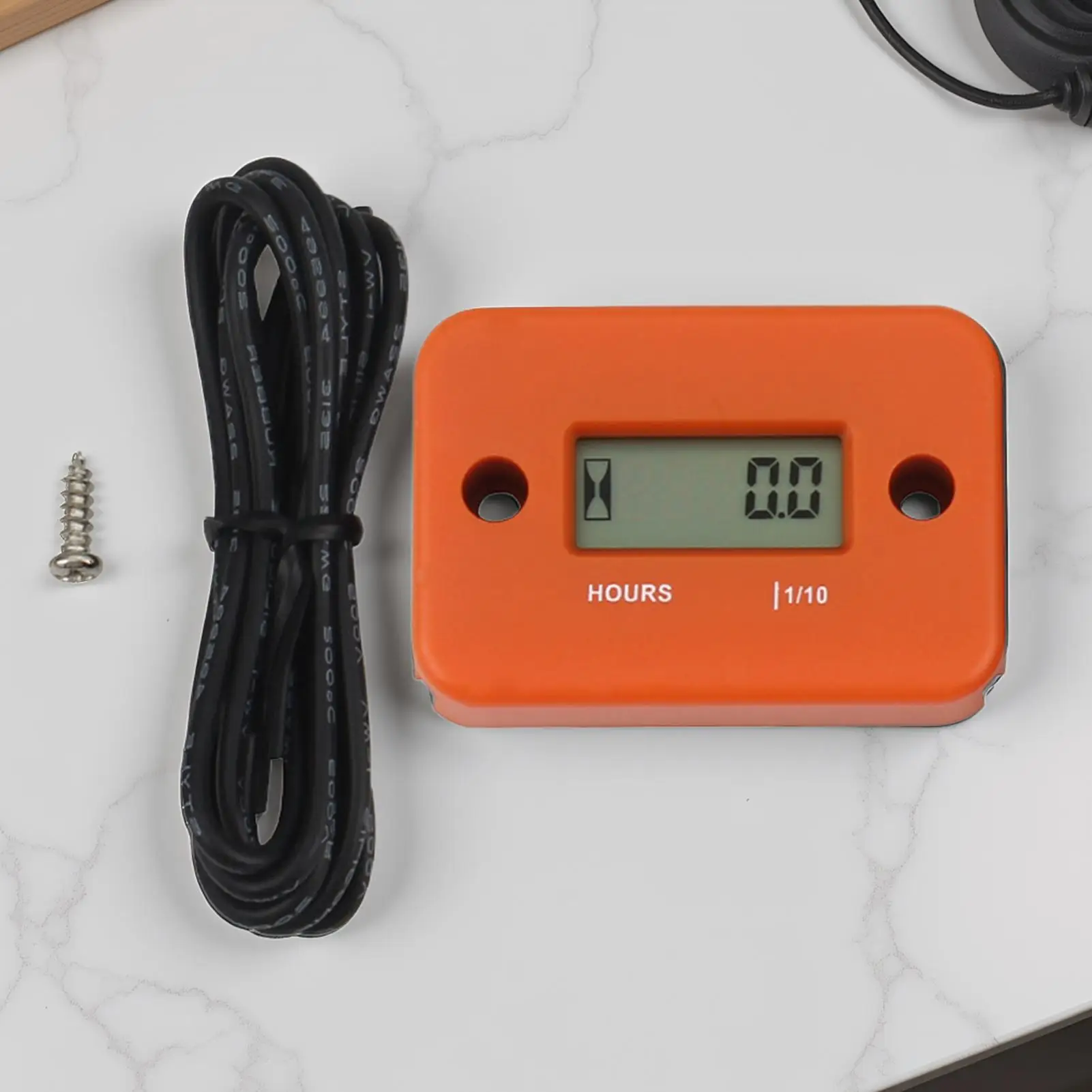 LCD Tiny Tach Tachometer Motorcycle Tach Hour Meter Tachometer Motorcycle Accessories for Lawn Mower Snowmobile