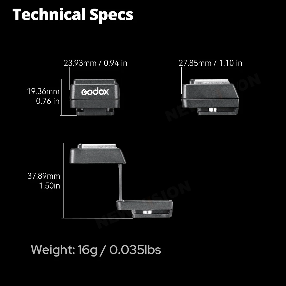 Godox TR TTL Hot Shoe Riser متوافق مع Canon E-TTL II Nikon i-TTL Sony Fujifilm OM System TTL Systems لـ iT20 iT22 iT30PRO