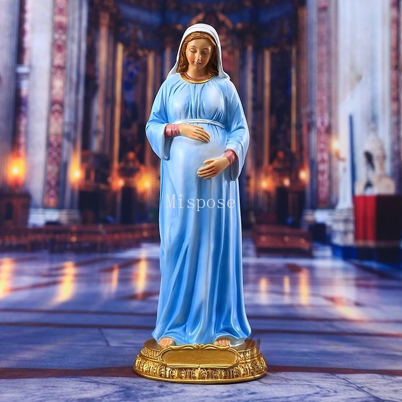

High 21.3CM Resin Classical Pregnant Character Ornament Mother's Day Indoor Decoration Crafts