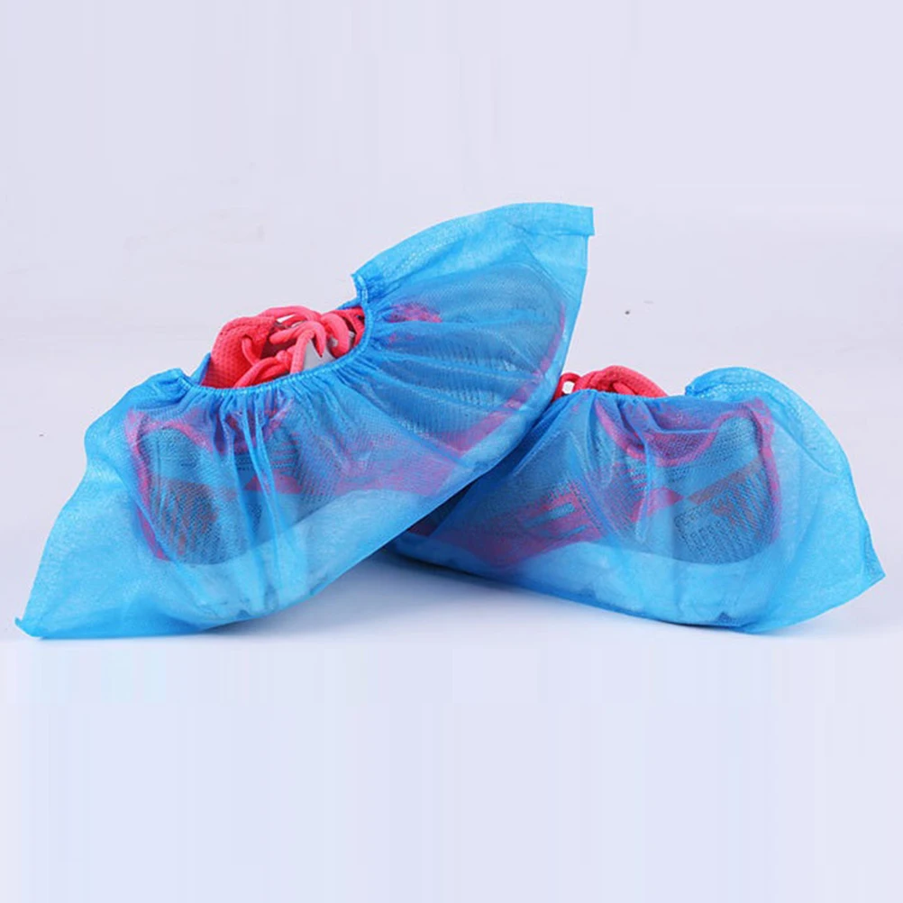 

100 PCS Dustproof Shoe Covers Shoes Protector Breathable Nonwoven Fabric Household