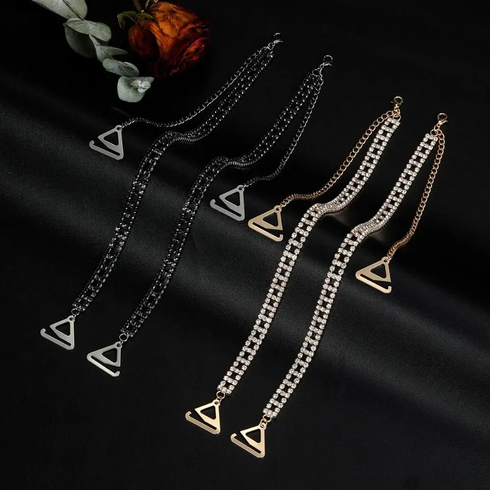 

Non-Slip Rhinestone Bra Straps Sexy Off-the-shoulder Removable Underwear Shoulder Strap Decorative Adjustable Bra Shoulder Belts