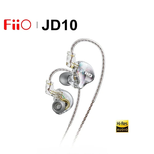 FiiO JD10 auriculares intrauditivos con cable Audio de alta resolución auriculares de música estéreo de graves HIFI auriculares deportivos para juegos hidiza