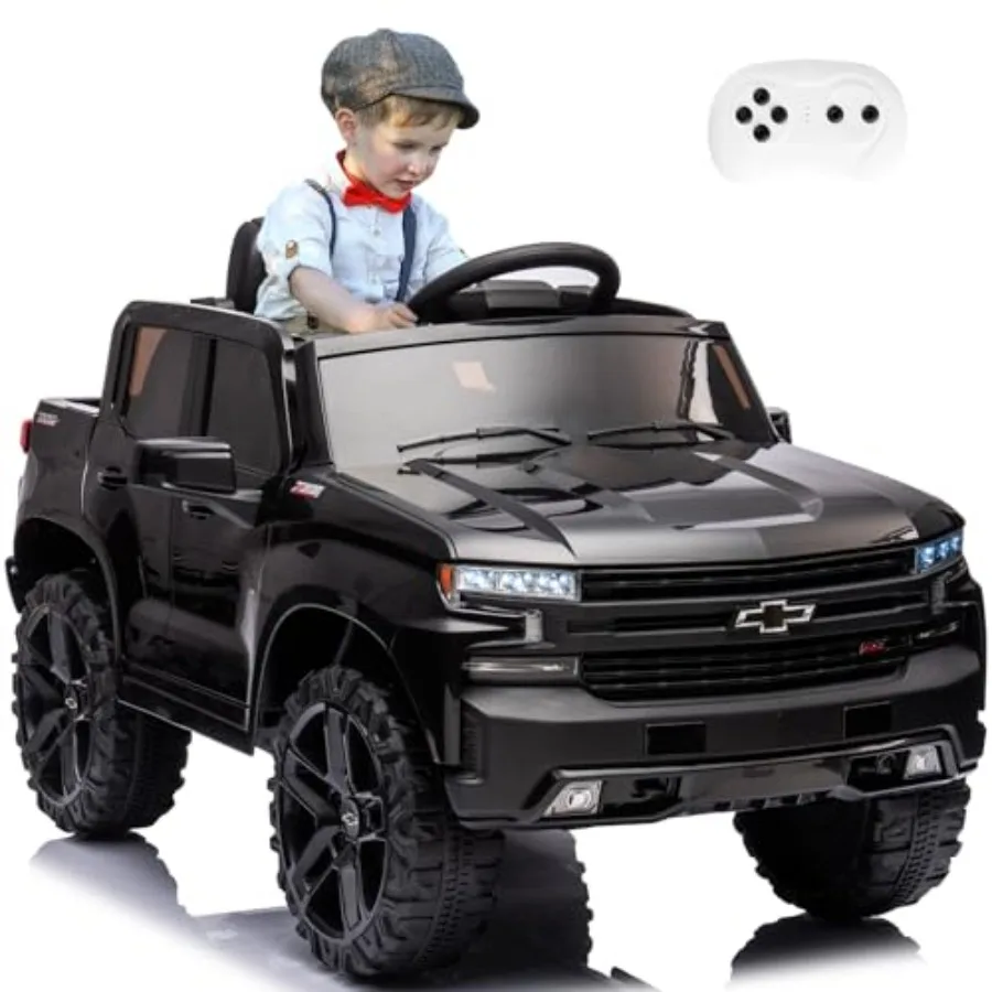 

12V Ride On Truck Car Electric Vehicle with Parent Remote Control Toddler Cars for Baby Drive Age 1-8 Year Girl Boy Black