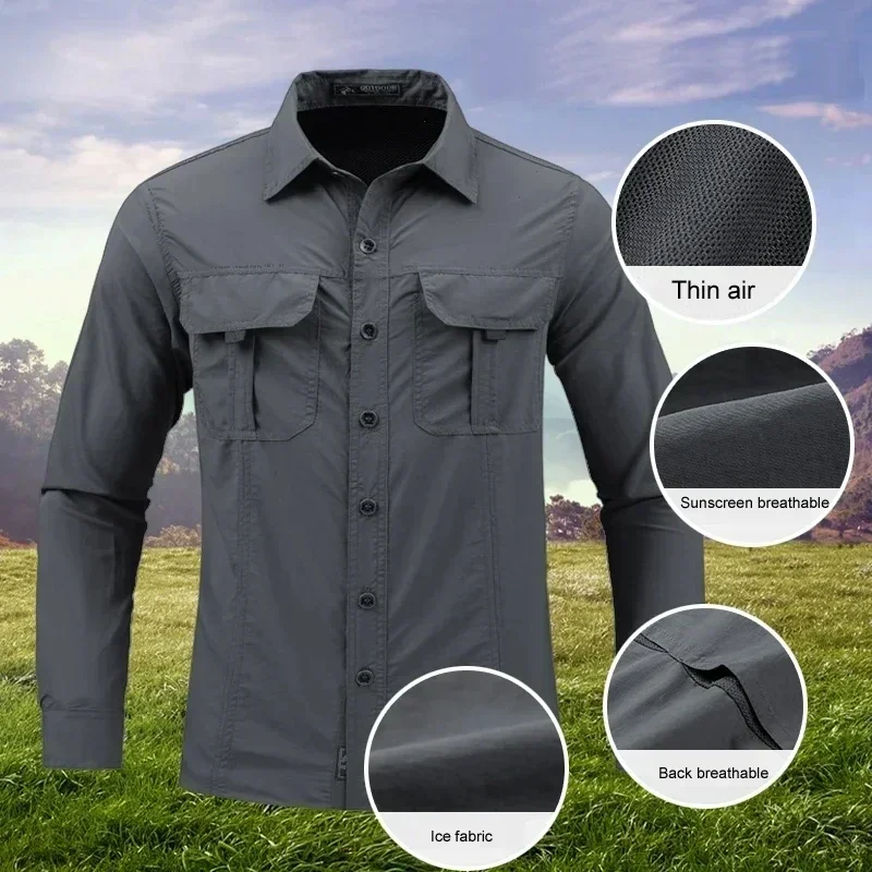 2024 Lightweight Quick Drying Shirt Outdoor Leisure Fashion Versatile Loose Size Breathable Sports Top