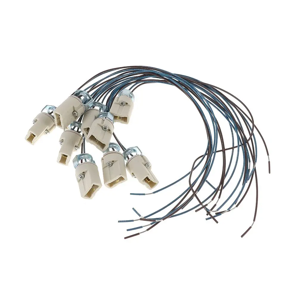

Portable Ceramic G9 Base Bulb Socket White AC250V Two Pin Socket Aluminium 2A Bulb Lamp Holder Electrician