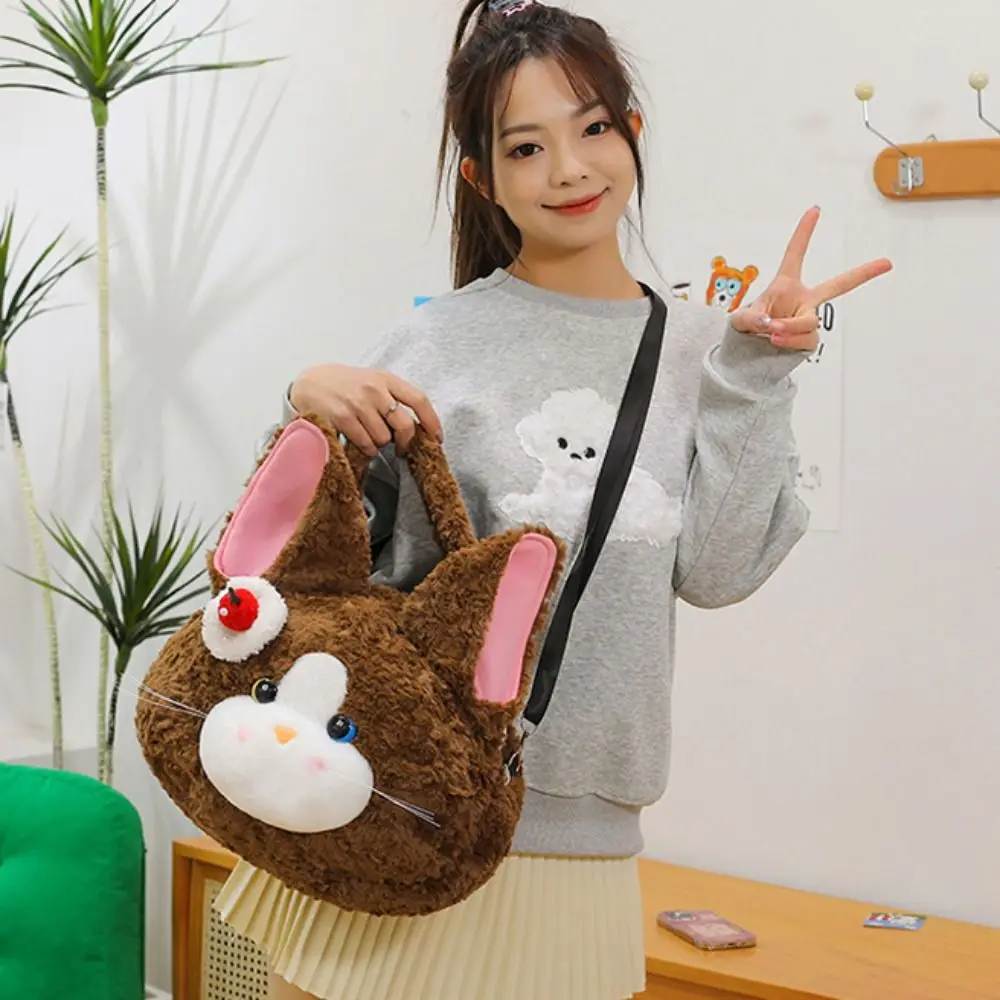 Devon Rex Plüsch-Katzenrucksack, Tier-Plüschtier, Katzenkopf, Devon Rex Katze, Plüsch-Schultasche, Katzenrucksack mit hoher Kapazität, Tier-Plüsch-Tasche