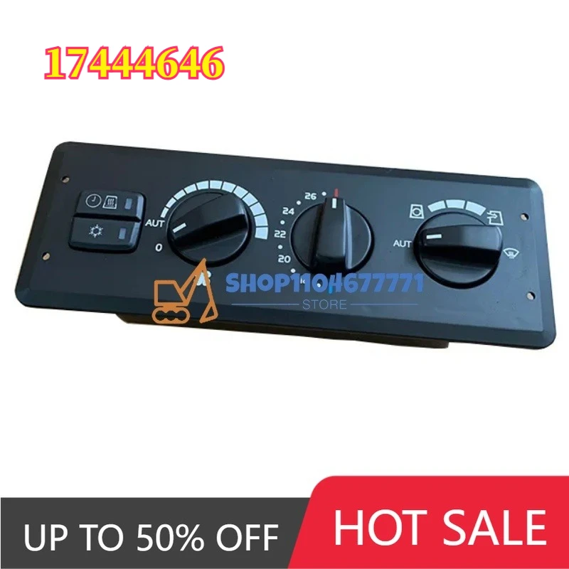 Air Conditioner Controller for L45H and L50H Wheel Loaders, AC Control Panel for Construction Machinery Parts, VOE17444646