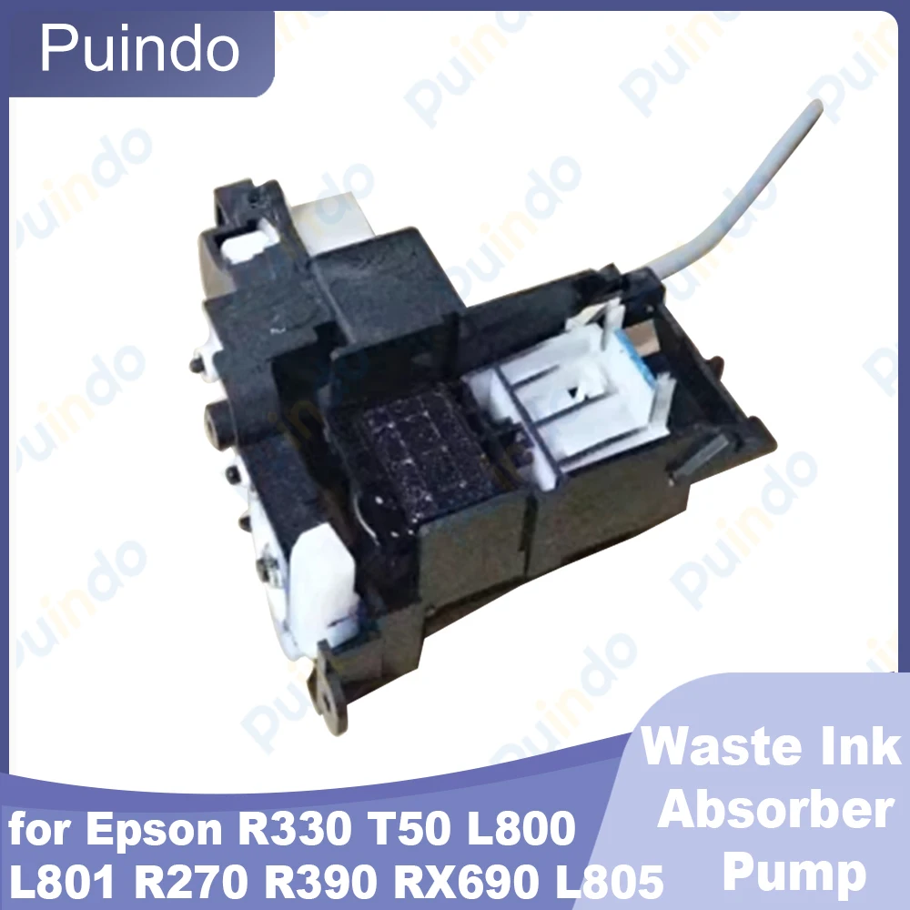 

Compatible Waste Ink Absorber Pump for Epson R330 T50 L800 L801 R270 R390 RX690 L805 Maintenance Box Ink Absorption Unit