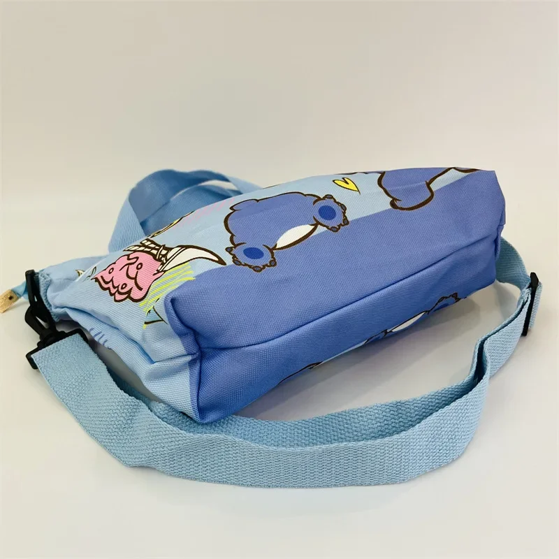 Disney Stitch Canvas Enkellaags Diagonale Rugzak Handvat Met Één Schouder En Afneembare Schouderband Mini Tas