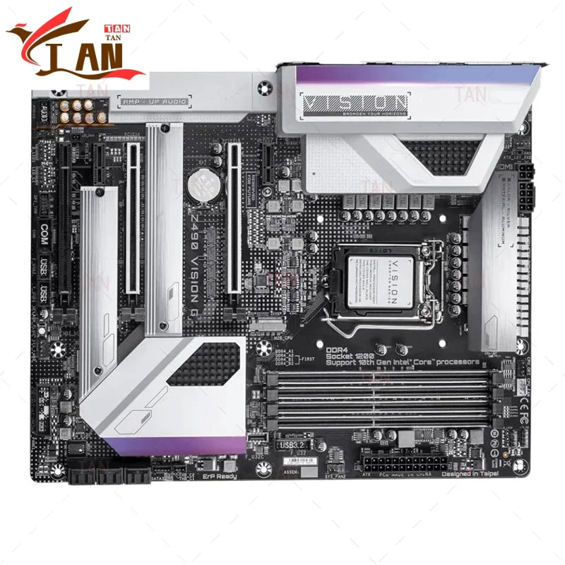 

Используется для материнской платы Z490 VISION G 128 ГБ LGA 1200 DDR4 ATX Z490, материнская плата, 100% протестирована, полностью работает TAN
