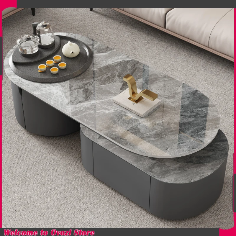 

Books Hardcover Coffee Table Living Room Luxury Nordic Oval Coffee Tables Adjustable Vintage Stolik Kawowy Home Furniture