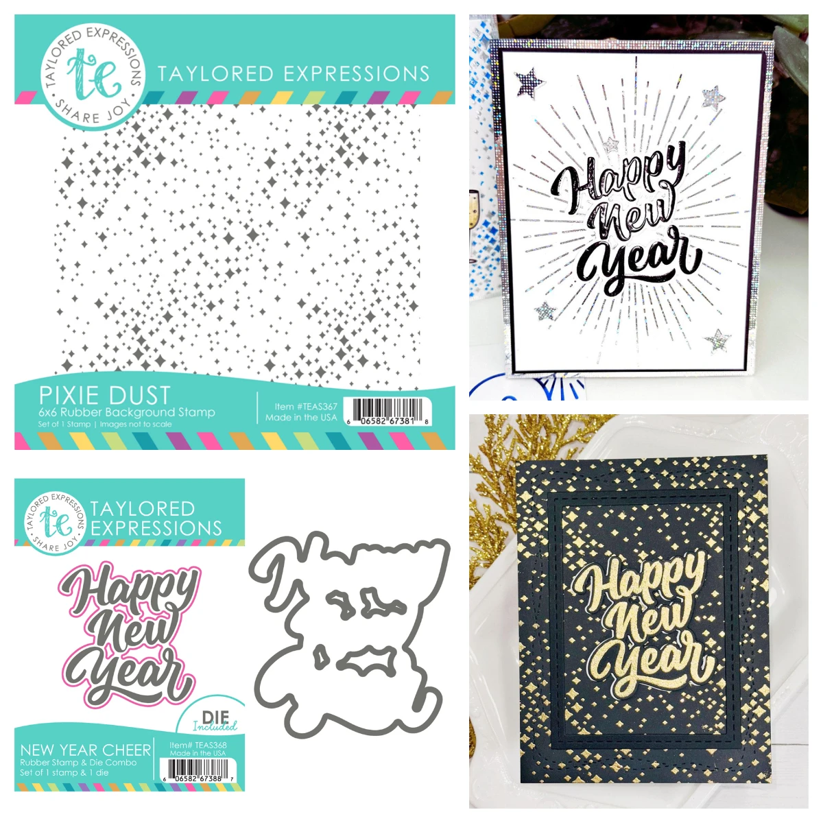 

Happy New Year Cheer 2026 Clear Stamps and Metal Cutting Dies Sets for DIY Craft Making Greeting Card Scrapbooking Decoration