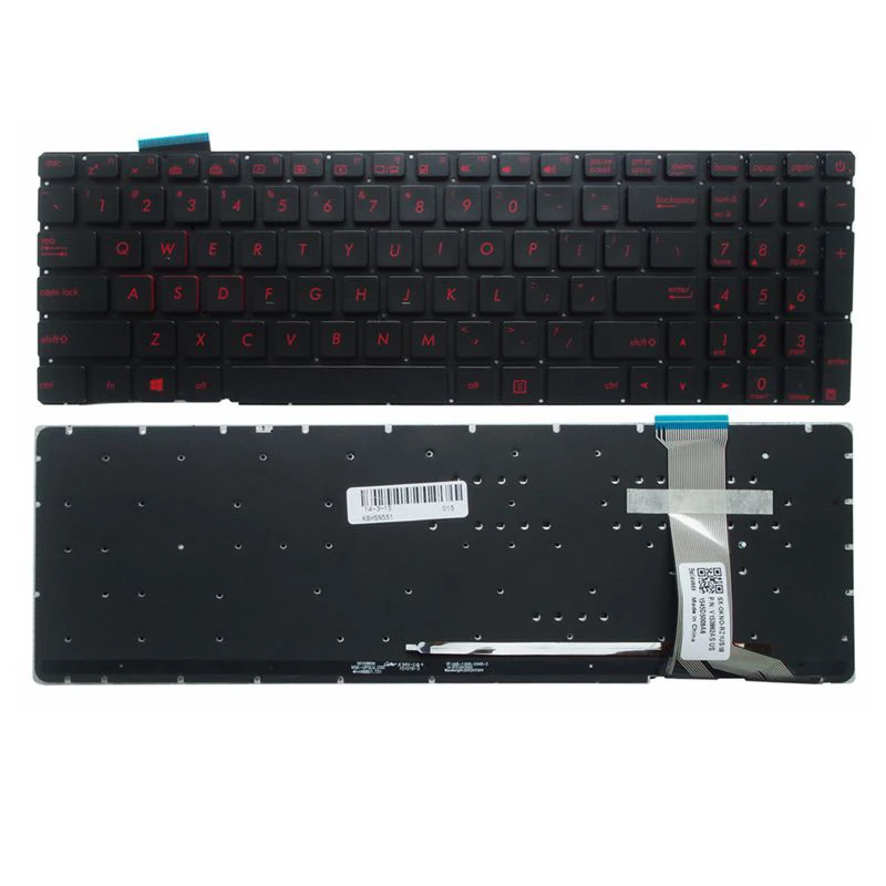 US Laptop Keyboard For ASUS G551 GL551/JM/JX/VW GL551J G771J/JM/JW G58JW N551/Z/JB/JM/Q/JV/JQ/ZU N551J N551JK N552 N552V ZX50V