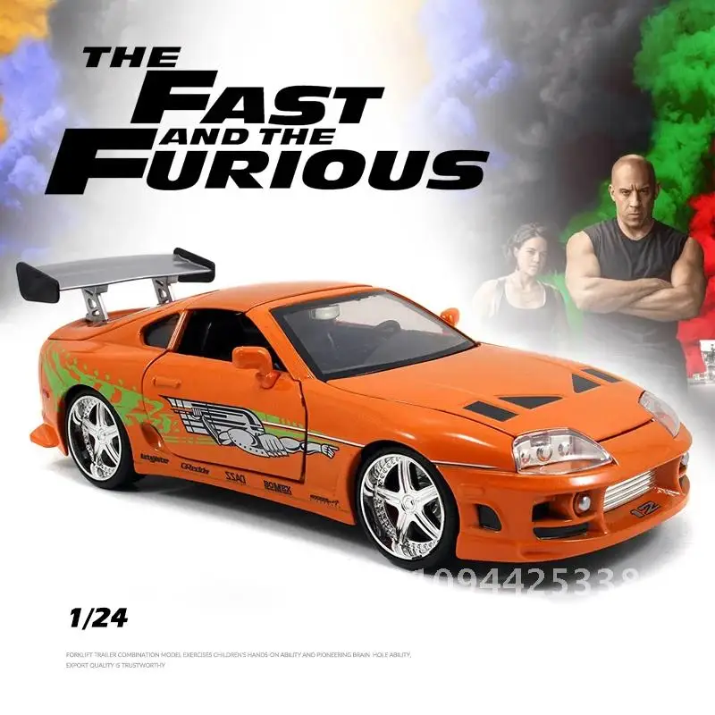 2021ใหม่1:24 Supra 1995ของเล่นรถDiecasts & Toy Vehiclesรถรุ่นMiniature Scaleรุ่นของเล่นรถสําหรับเด็ก