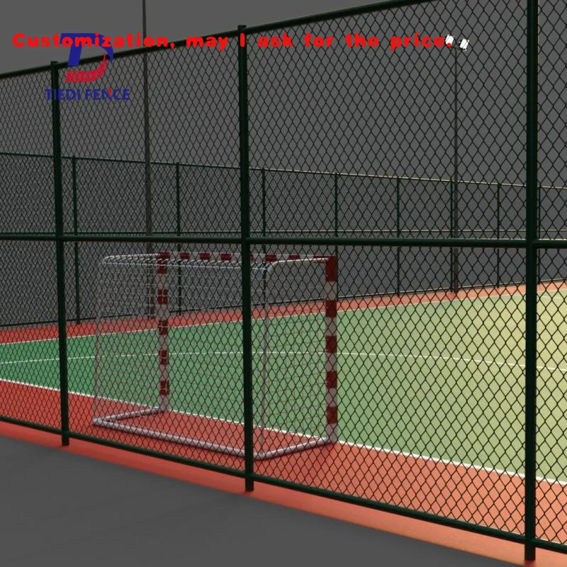 

Изготовленный на заказ железный полевой звено цепи, проволочный забор, футбольное поле на открытом воздухе