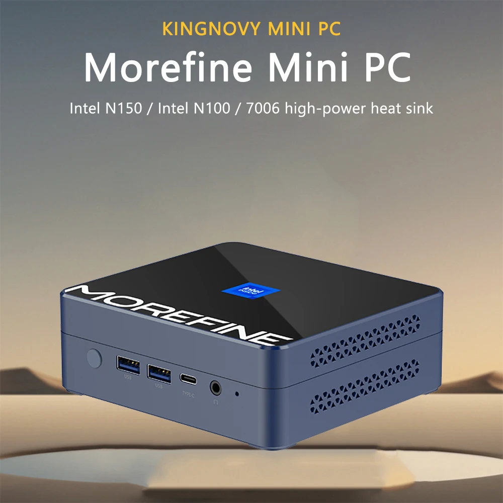 Mini PC Intel Twin Lake N150 Activated Windows 11 Pro Desktop Computer Pocket 4.5 Inch Size 3*Display 4K for Office, Business