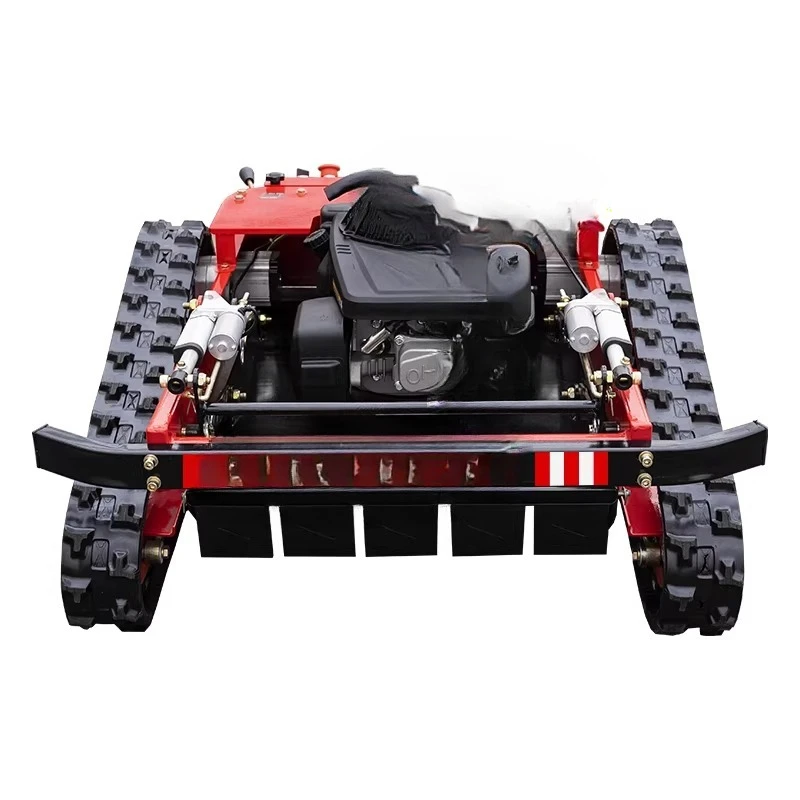 Lawn mower, fruit tea garden remote control lawn mower, multi-functional crawler wireless lawn mowing, grass breaking