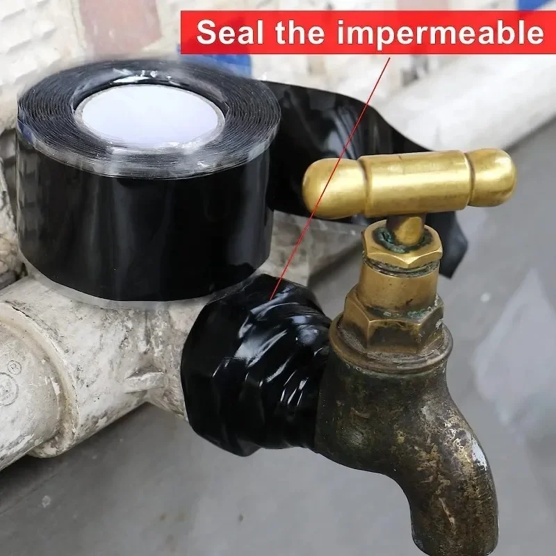 1/5 Rotoli Forte Impermeabile Arresto Perdite Sigillato Riparazione Nastro Isolante In Silicone Auto Adesivo Idraulico Nastri di Riparazione Tubi Elettrici