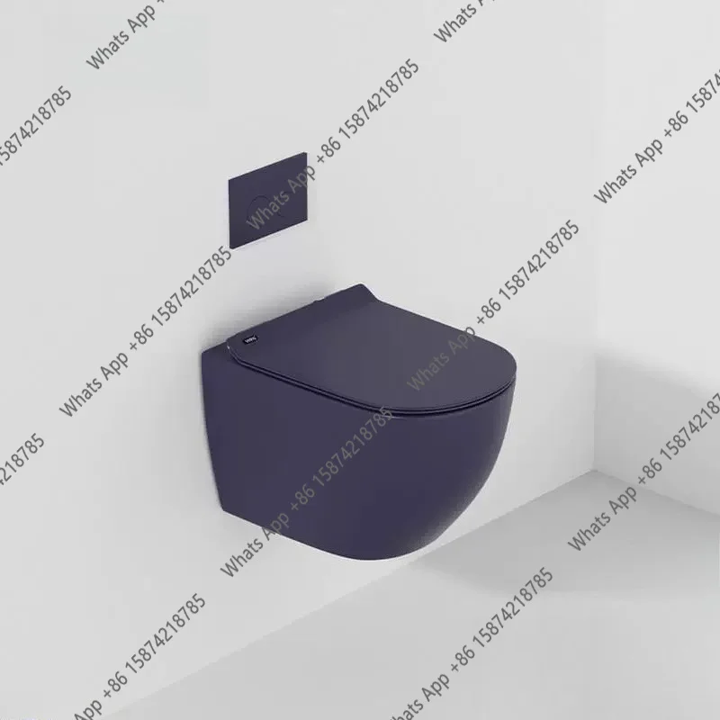 XvWall-mounted Toilet Household Suspended Into The Wall Hidden Water Tank Wall Row Embedded Hanging Color Toilet