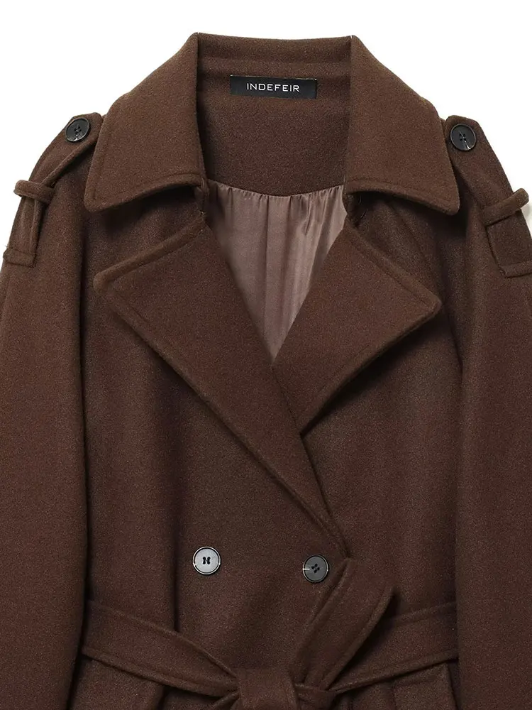 NLZGMSJ Vintage Casual Chic Solid Women Jackets Turn-down Collar Long Sleeve Coats New Fashion 2025 Autumn Winter Jacket Outwear:NLZGMSJ Vintage Casual Chic Solid Women Jackets Turn-down Collar Long Sleeve Coats New Fashion 2025 Autumn Winter Jacket Outwear