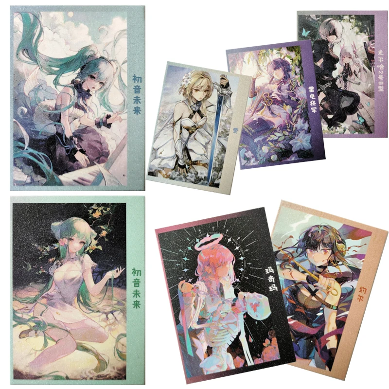 Anime Goddess Story Colorful Girl World HI card HMS Formidable Hatsune Miku Makima Yor Forger YoRHa No 2 Type B Birthday present